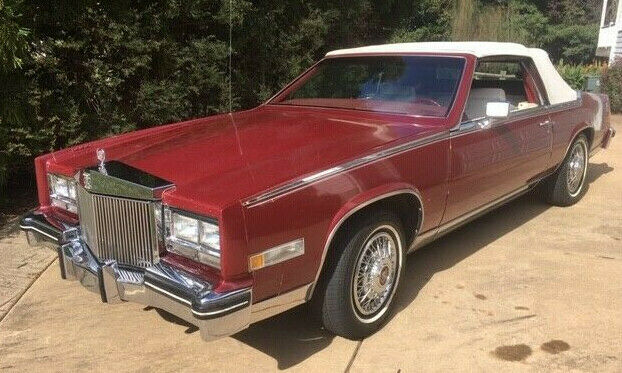 1984 Red Cadillac Eldorado Convertible
