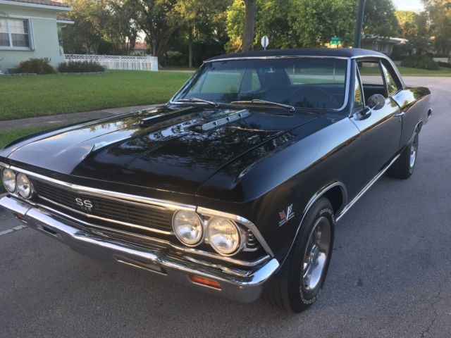 1966 black Chevrolet Chevelle Coupe