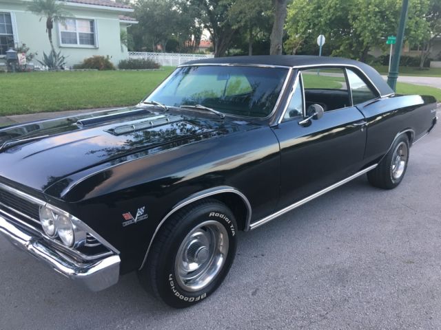 1966 black Chevrolet Chevelle Coupe