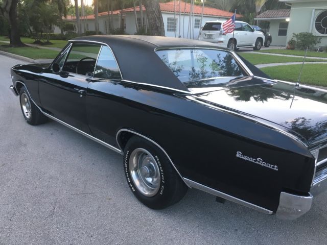 1966 black Chevrolet Chevelle Coupe
