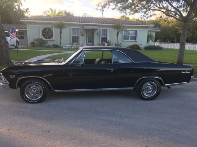 1966 black Chevrolet Chevelle Coupe