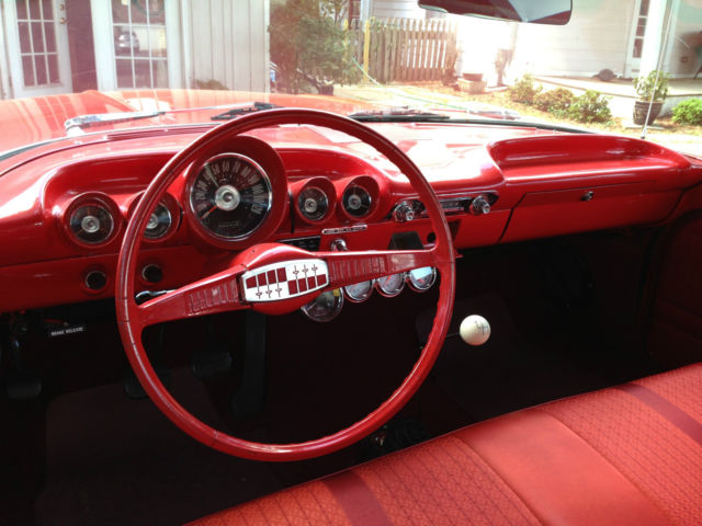 1960 Red Chevrolet Bel Air/150/210 2 Door Post