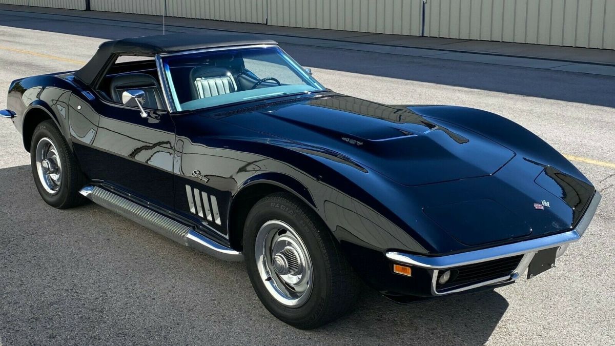 1969 Black Chevrolet Corvette Convertible