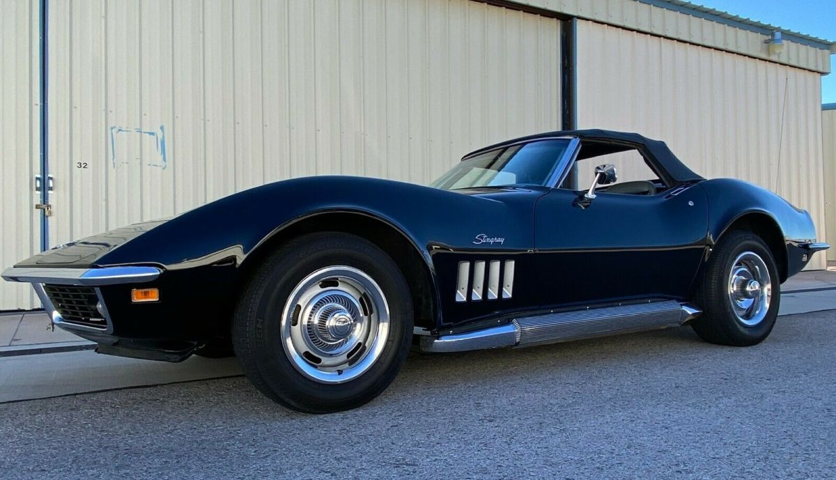 1969 Black Chevrolet Corvette Convertible
