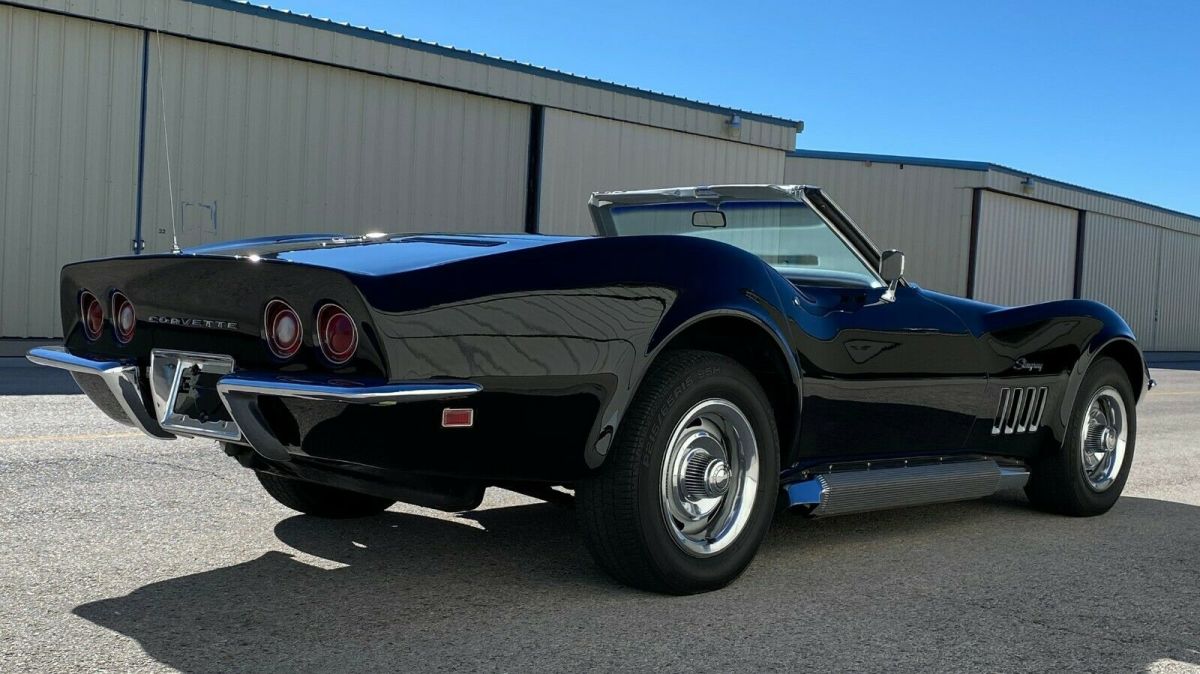 1969 Black Chevrolet Corvette Convertible