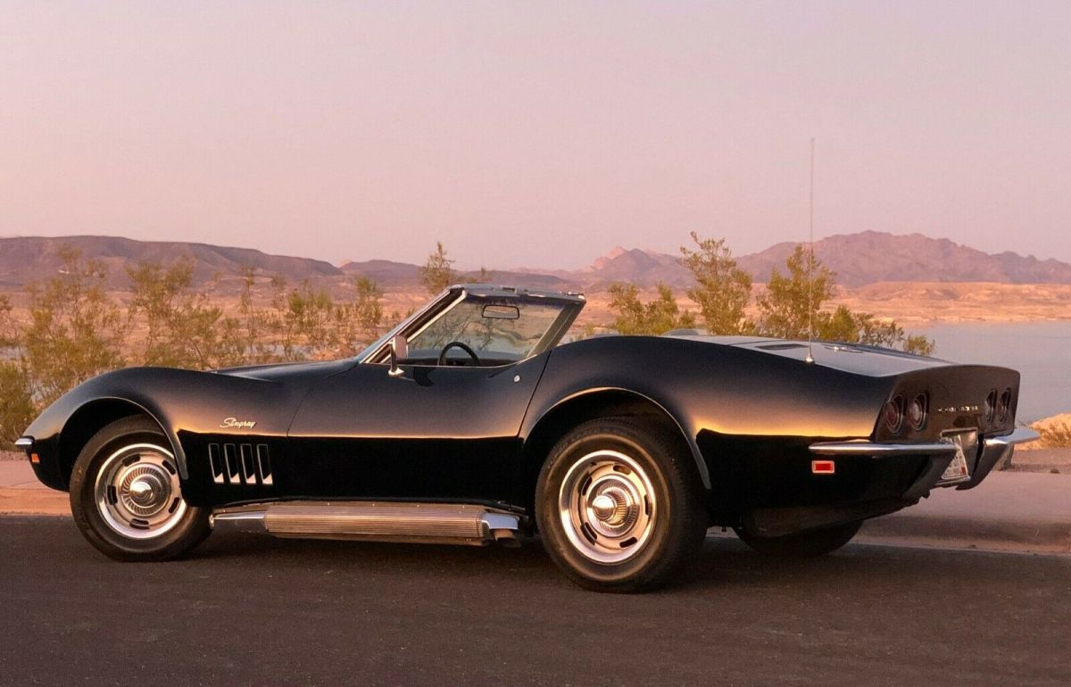 1969 Black Chevrolet Corvette Convertible