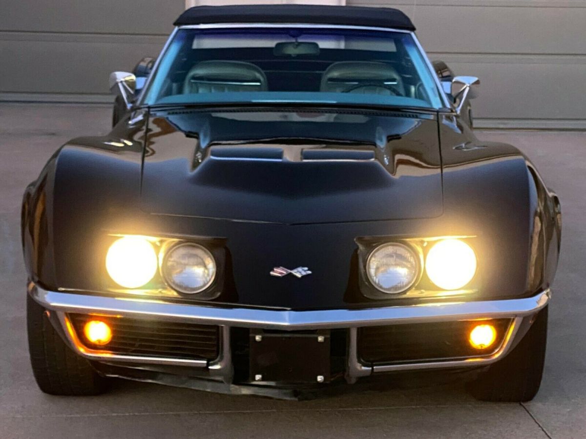 1969 Black Chevrolet Corvette Convertible