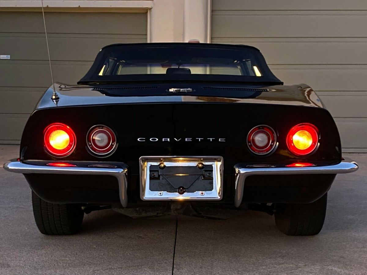 1969 Black Chevrolet Corvette Convertible