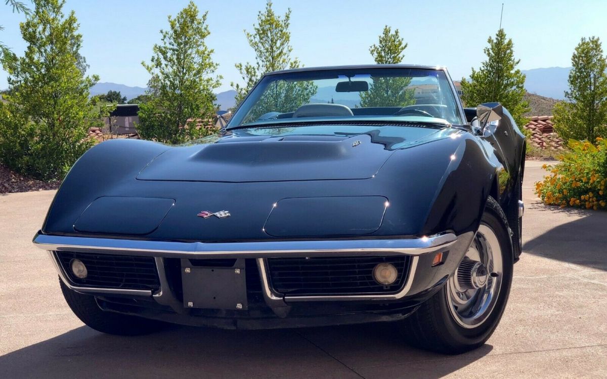 1969 Black Chevrolet Corvette Convertible