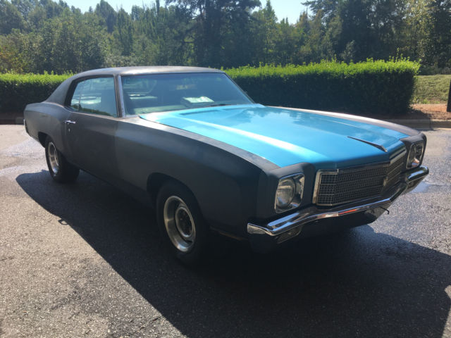 1971 Black Chevrolet Monte Carlo Coupe