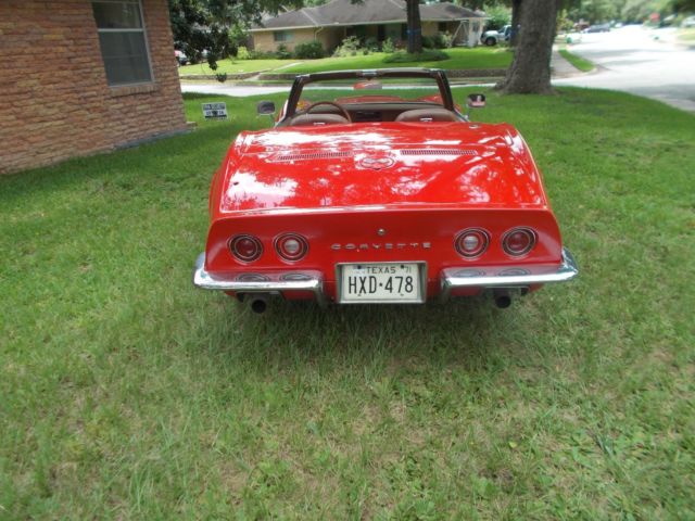 1971 Red Chevrolet Corvette Convertible