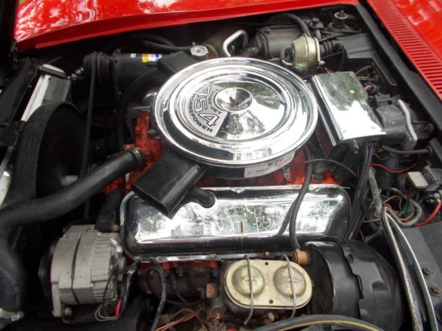 1971 Red Chevrolet Corvette Convertible