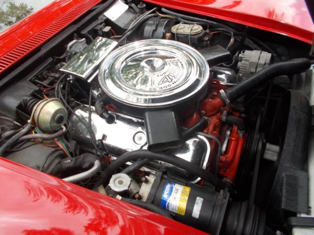 1971 Red Chevrolet Corvette Convertible