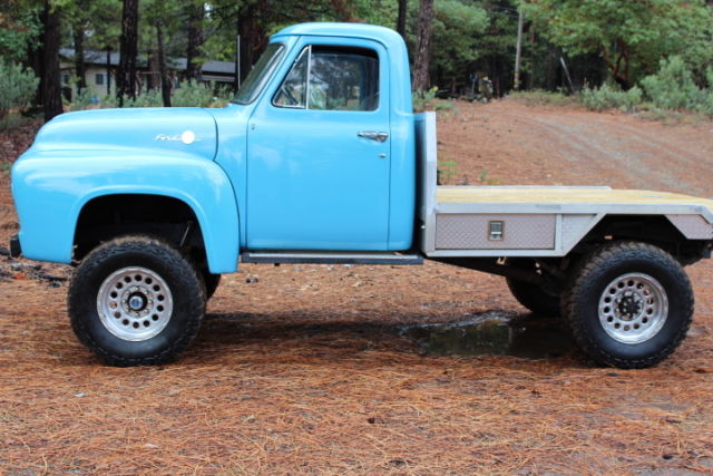 1955 blue Ford F-100 Standard Cab Pickup