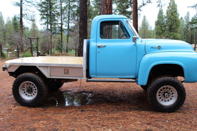 1955 blue Ford F-100 Standard Cab Pickup