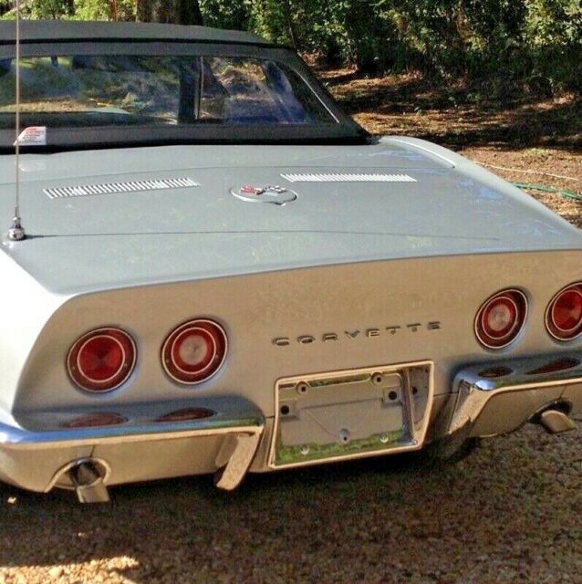 1969 Silver Chevrolet Corvette Convertible