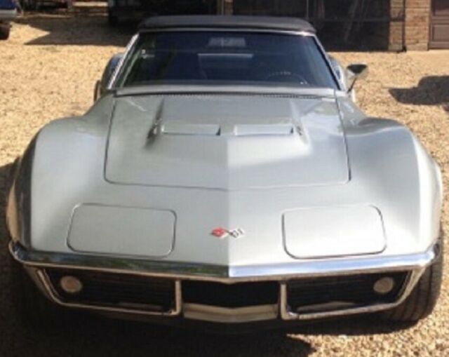 1969 Silver Chevrolet Corvette Convertible