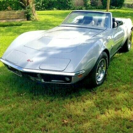 1969 Silver Chevrolet Corvette Convertible