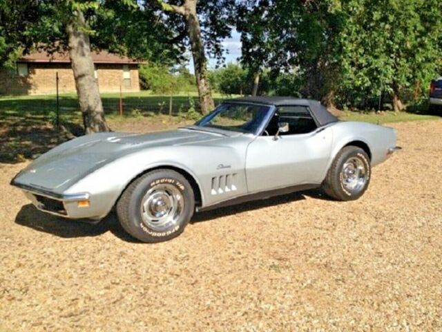 1969 Silver Chevrolet Corvette Convertible