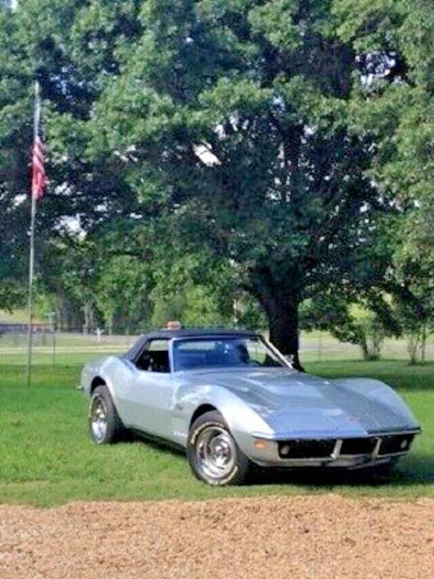 1969 Silver Chevrolet Corvette Convertible