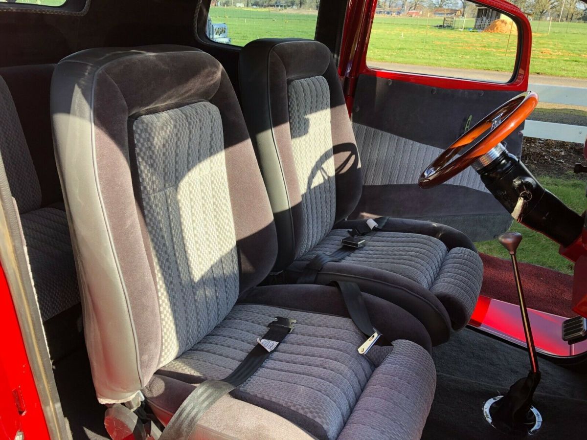 1933 Red Ford Vicky 2 door