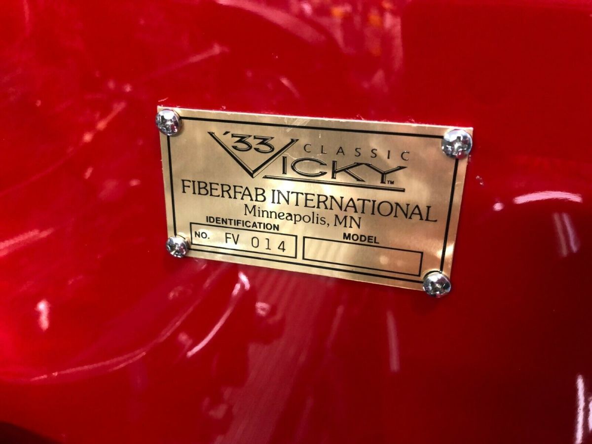 1933 Red Ford Vicky 2 door