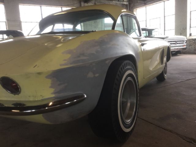 1962 Yellow Chevrolet Corvette Convertible