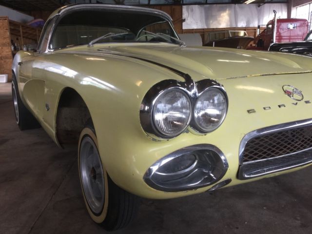 1962 Yellow Chevrolet Corvette Convertible