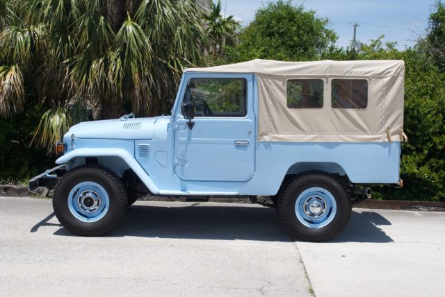 1978 Blue Toyota Land Cruiser Convertible