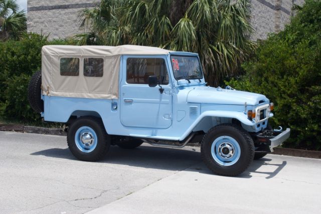 1978 Blue Toyota Land Cruiser Convertible