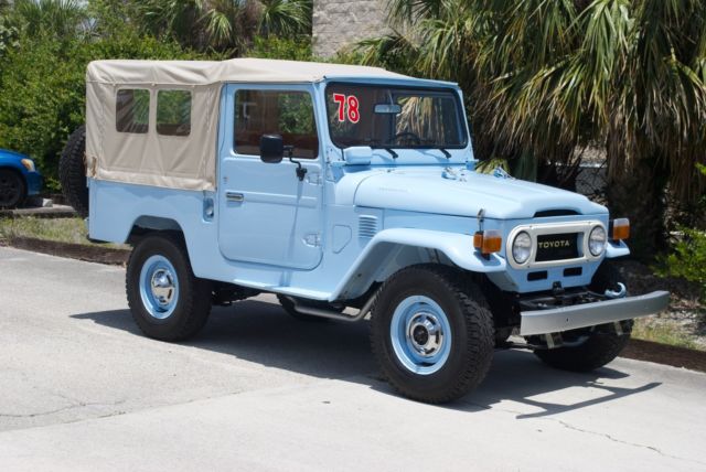 1978 Blue Toyota Land Cruiser Convertible