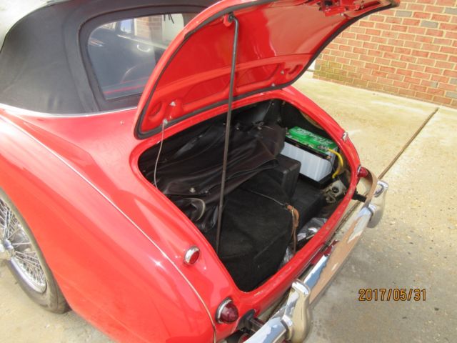 1963 Red Austin Healey 3000 Convertible