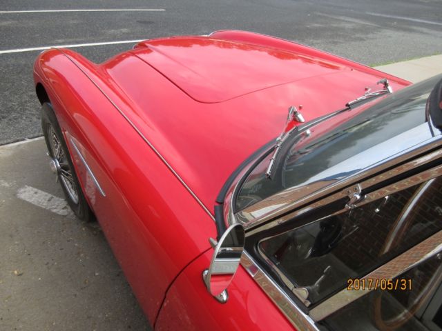1963 Red Austin Healey 3000 Convertible