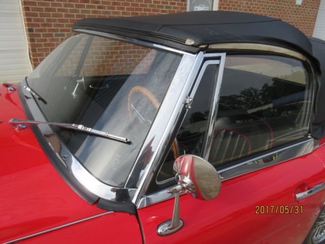 1963 Red Austin Healey 3000 Convertible