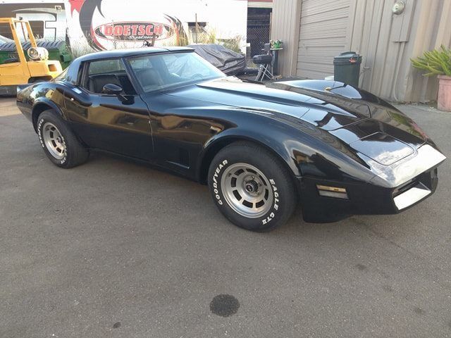 1980 Black Chevrolet Corvette Coupe