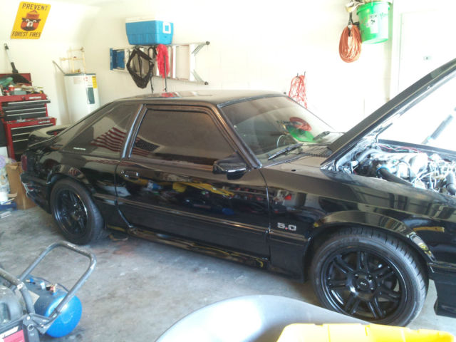 1988 Black Ford Mustang 2 door