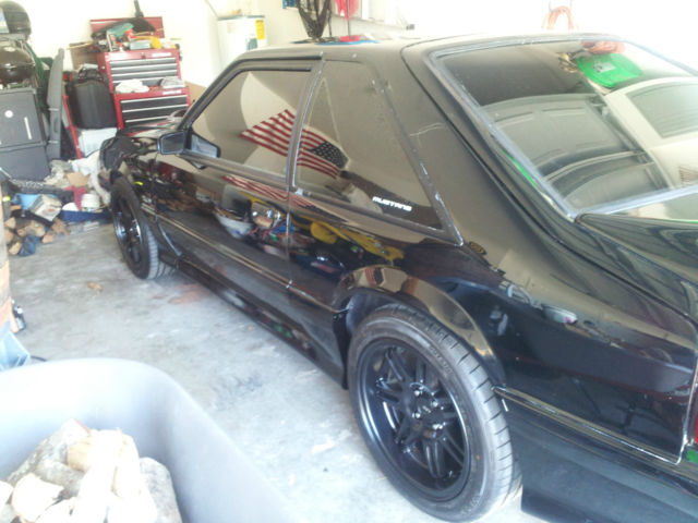 1988 Black Ford Mustang 2 door
