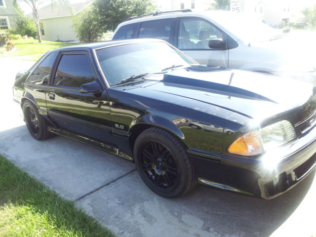 1988 Black Ford Mustang 2 door
