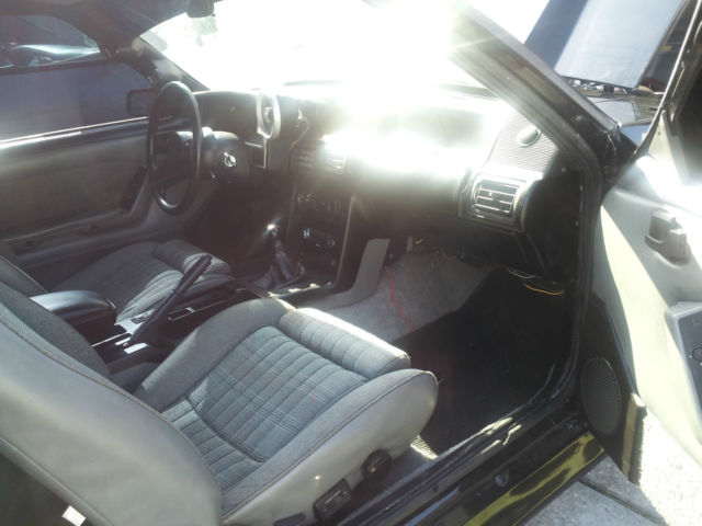 1988 Black Ford Mustang 2 door