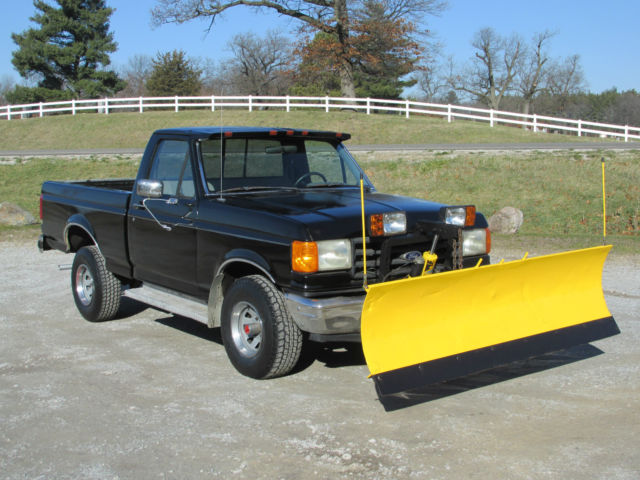 1988 Black Ford F-150 Standard Cab Pickup