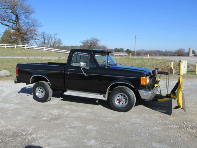1988 Black Ford F-150 Standard Cab Pickup