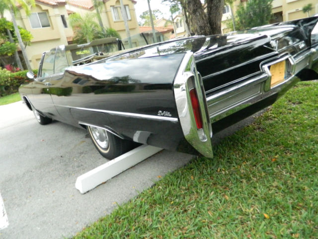 1966 Black Cadillac DeVille Convertible