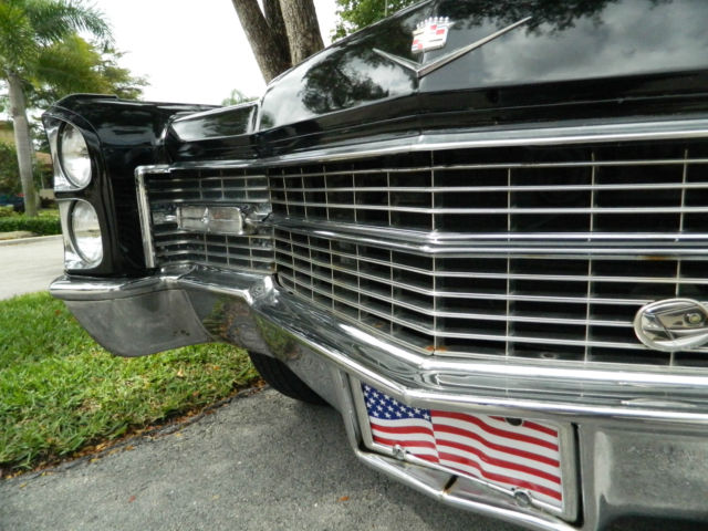 1966 Black Cadillac DeVille Convertible