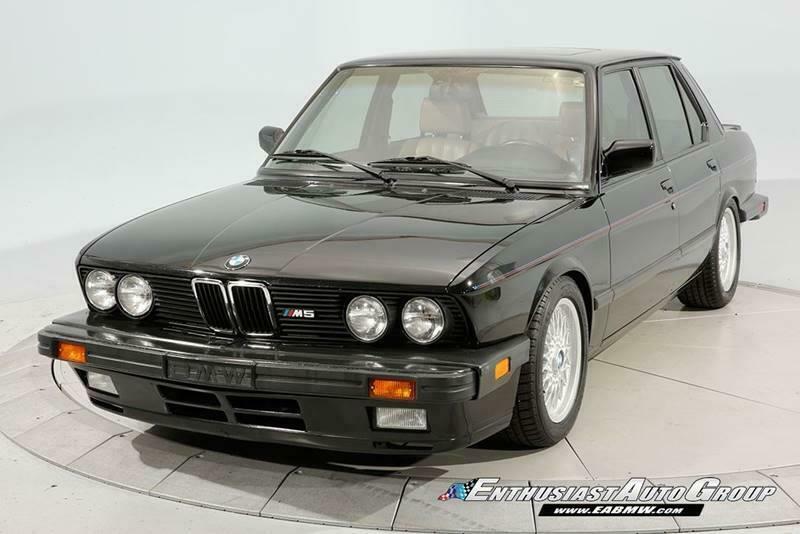 1988 Black BMW M5 Sedan