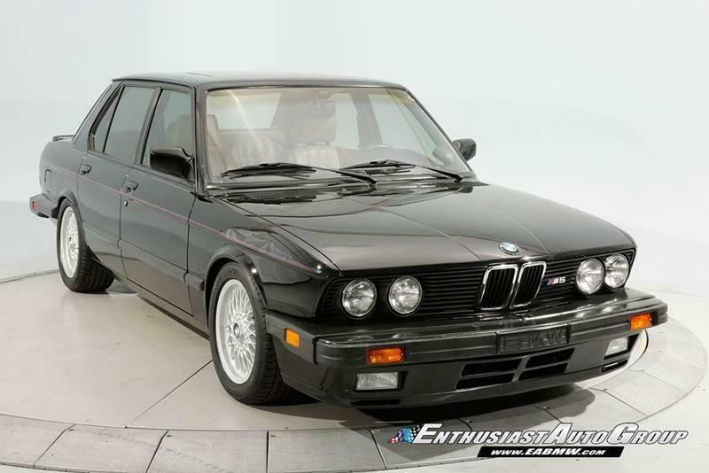 1988 Black BMW M5 Sedan