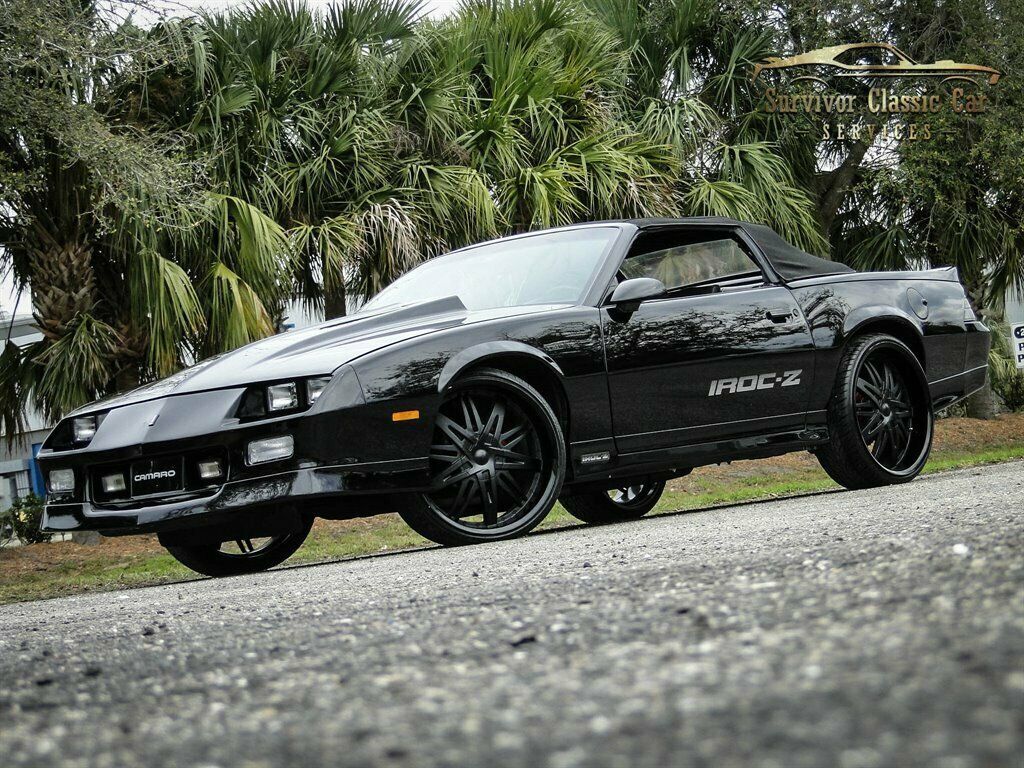 1988 Black Chevrolet Camaro 2d Convertible