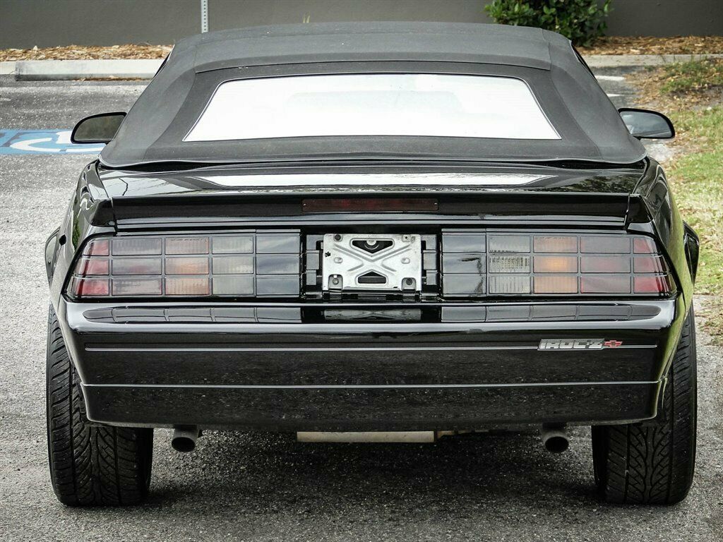 1988 Black Chevrolet Camaro 2d Convertible