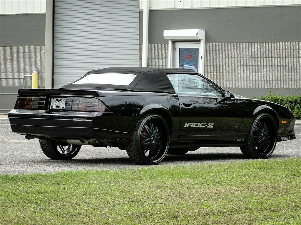 1988 Black Chevrolet Camaro 2d Convertible