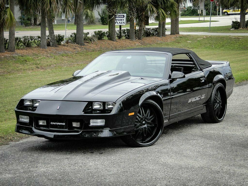 1988 Black Chevrolet Camaro 2d Convertible