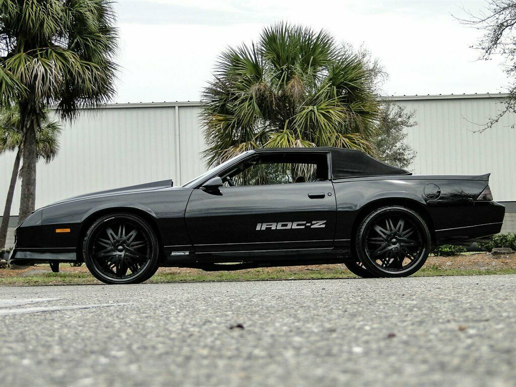 1988 Black Chevrolet Camaro 2d Convertible